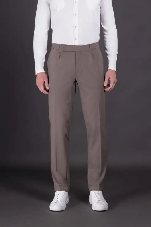 MooRER Pants Men NIGELJ Taupe