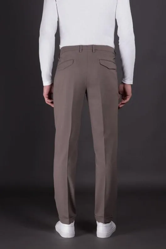 MooRER Pants Men NIGELJ Taupe