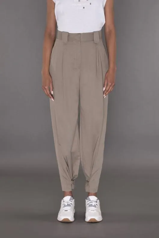 MooRER Pants Women KARLYNTF Khaki
