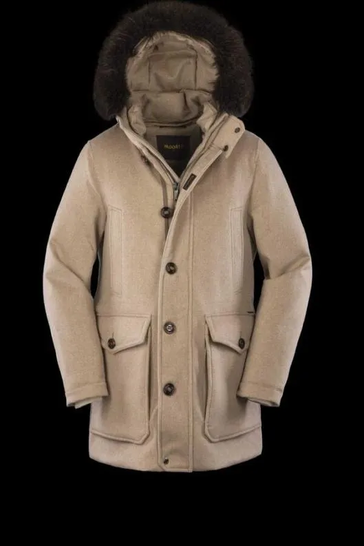 MooRER Parka Men ARISTOTELEEDC Natural