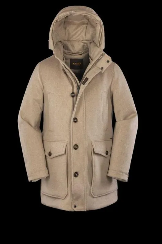 MooRER Parka Men ARISTOTELEEDC Natural