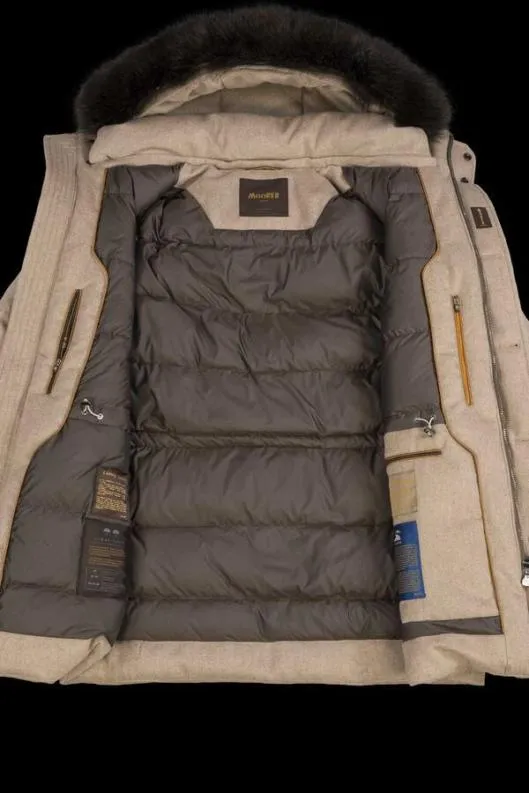 MooRER Parka Men ARISTOTELEEDC Natural