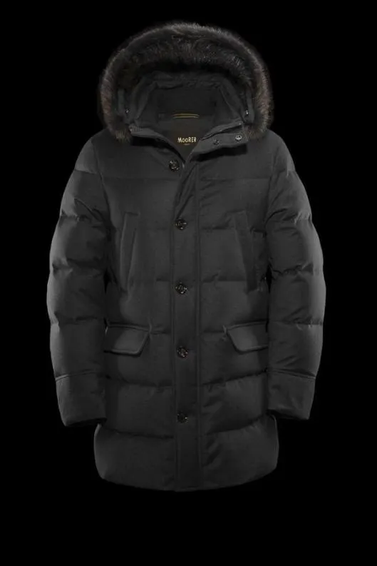 MooRER Parka Men BARBIERILL Anthracite