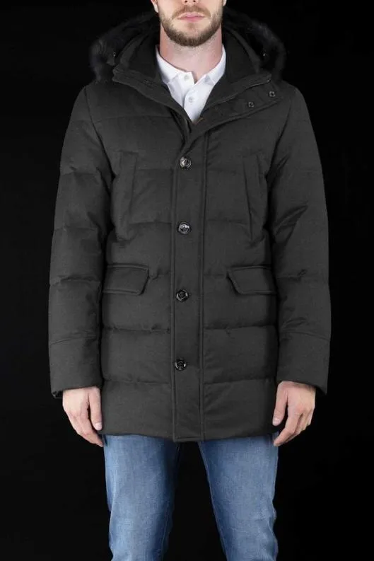 MooRER Parka Men BARBIERILL Anthracite
