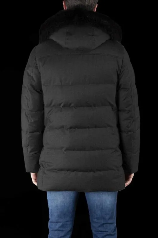 MooRER Parka Men BARBIERILL Anthracite