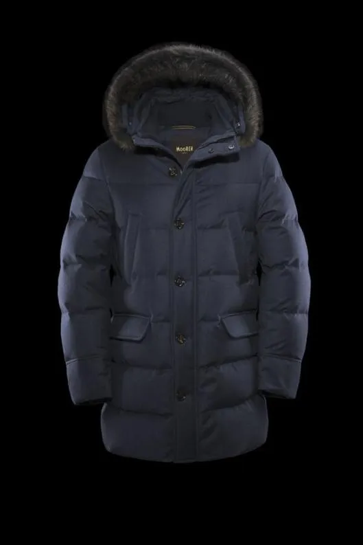 MooRER Parka Men BARBIERILL Blu