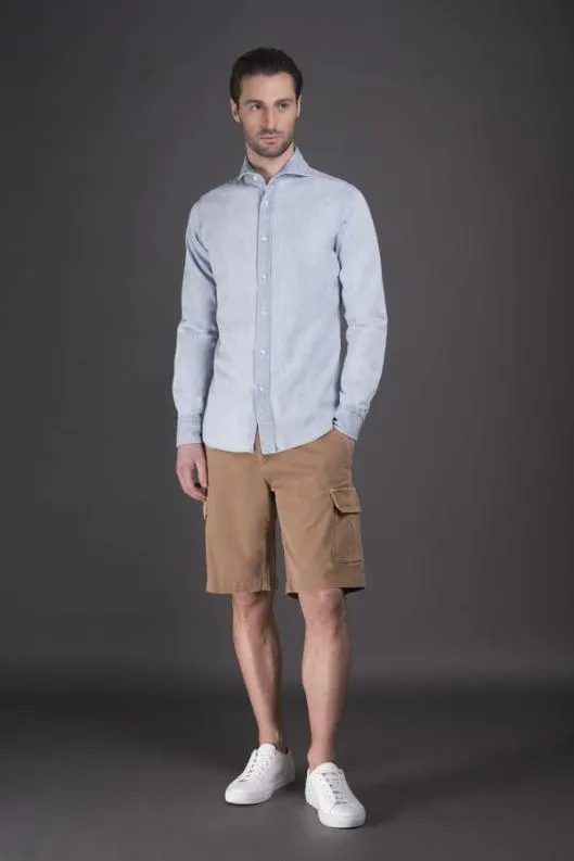 MooRER Shirts Men COLTEND07 Sky