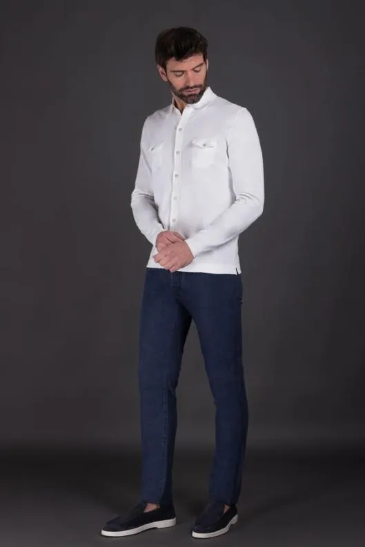 MooRER Shirts Men JAMISONSSP Bianco