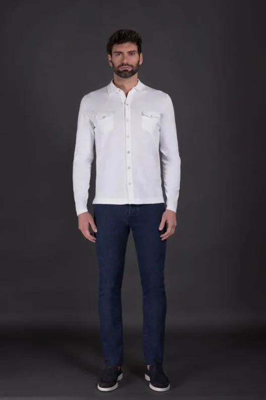MooRER Shirts Men JAMISONSSP Bianco