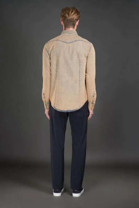 MooRER Shirts Men LARRIE31A Albicocca