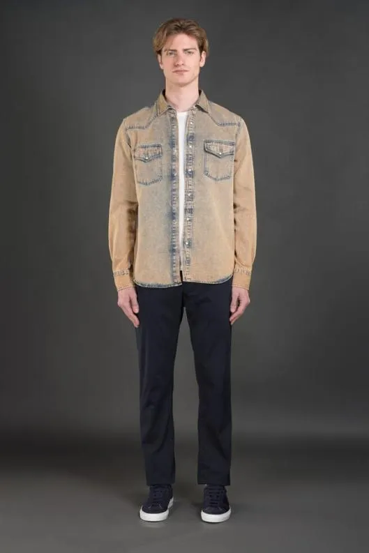 MooRER Shirts Men LARRIE31A Albicocca