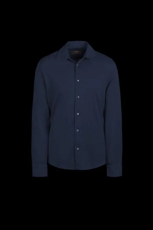 MooRER Shirts Men MONTALCINOJTP Blu Navy