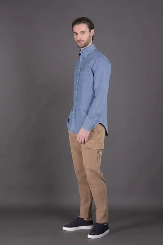 MooRER Shirts Men ROLF67 BLU Blu