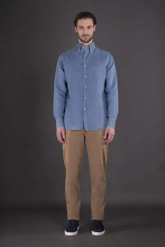 MooRER Shirts Men ROLF67 BLU Blu