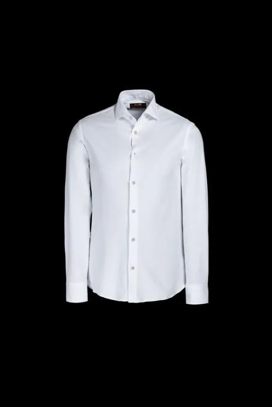 MooRER Shirts Men SORRENTO4XT Bianco