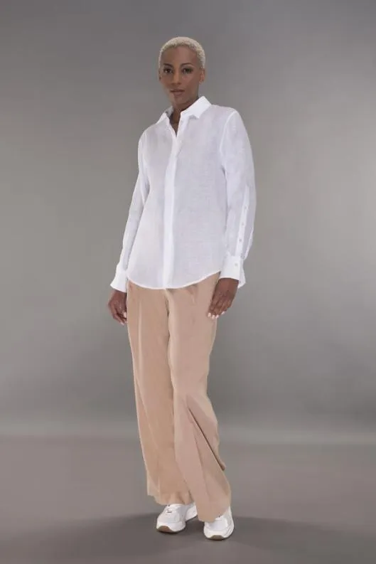 MooRER Shirts Women PEARLFLN Bianco