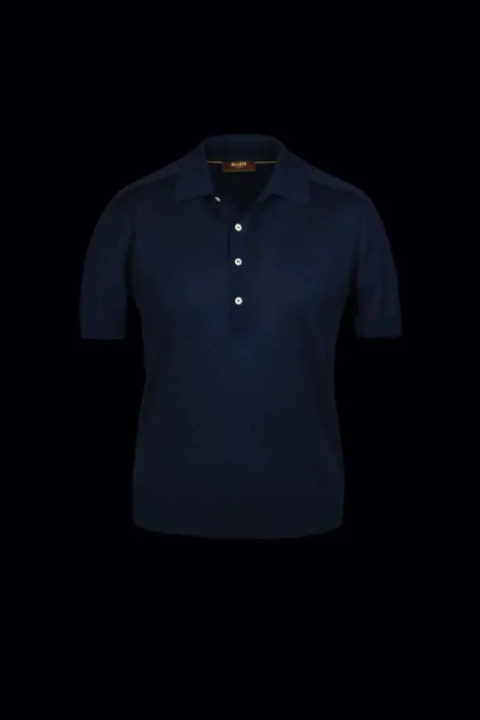 MooRER Tshirts And Polos Men ACTONSPP Navy