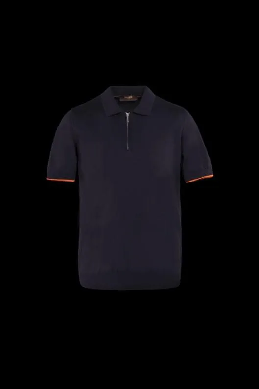 MooRER Tshirts And Polos Men DAMONRSP Navyarancio