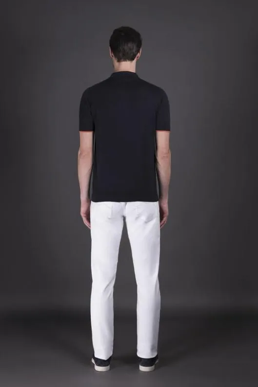 MooRER Tshirts And Polos Men DAMONRSP Navyarancio