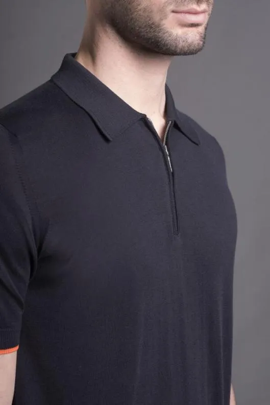 MooRER Tshirts And Polos Men DAMONRSP Navyarancio