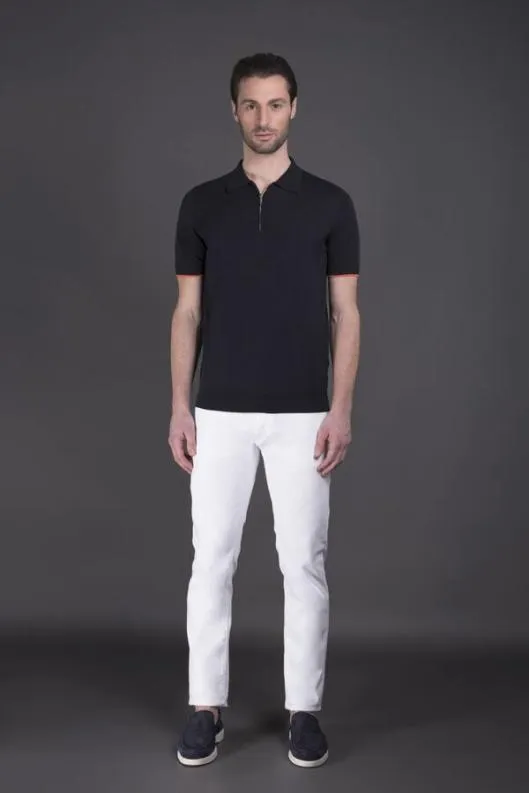 MooRER Tshirts And Polos Men DAMONRSP Navyarancio