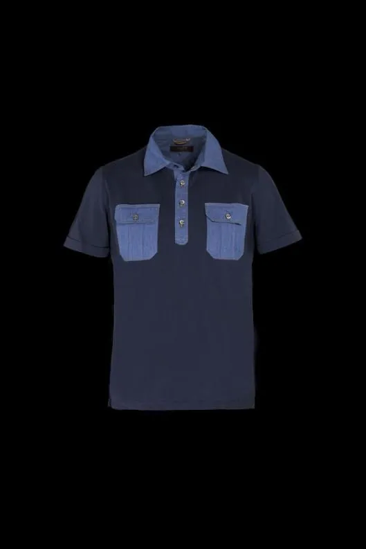 MooRER Tshirts And Polos Men PALINUROJCS Navyblu