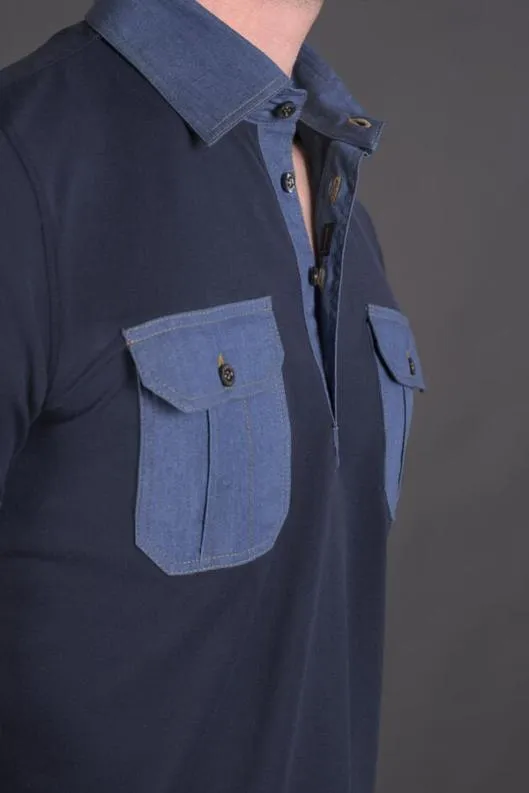 MooRER Tshirts And Polos Men PALINUROJCS Navyblu