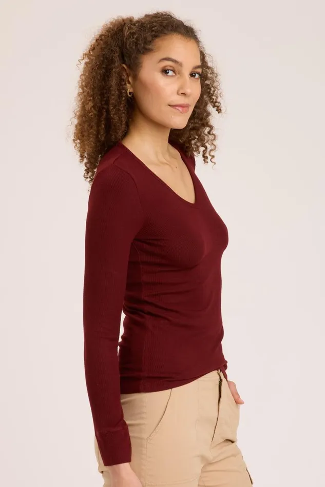Nadira VNeck Port Pigment Clothing XCVI ShirtsBlouses