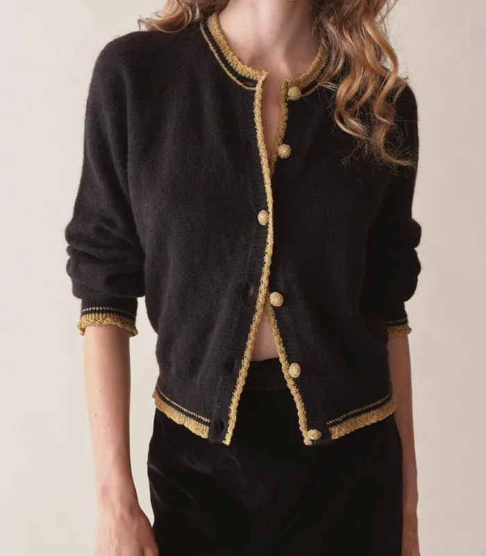 NATHALIA CARDIGAN Black Shop DEN Knitwear