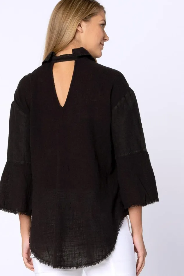 Neta Blouse Black Clothing XCVI ShirtsBlouses