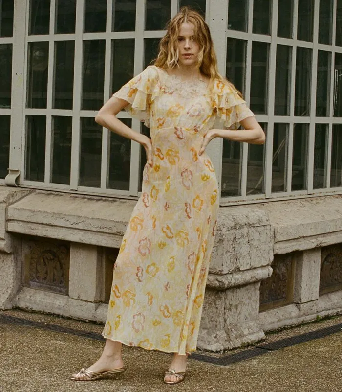 NEVARA DRESS Citron Anemone Bloom Shop DEN Dresses