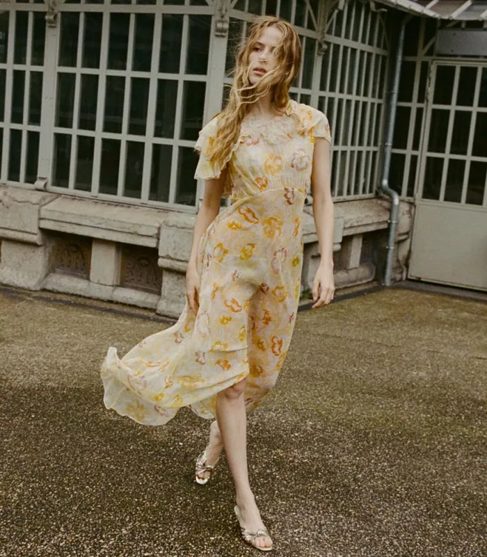 NEVARA DRESS Citron Anemone Bloom Shop DEN Dresses
