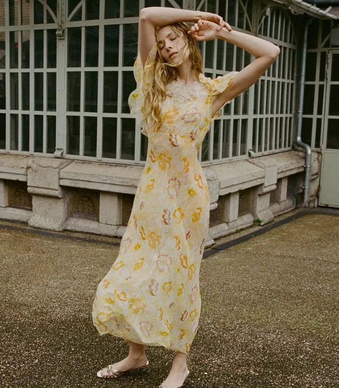 NEVARA DRESS Citron Anemone Bloom Shop DEN Dresses