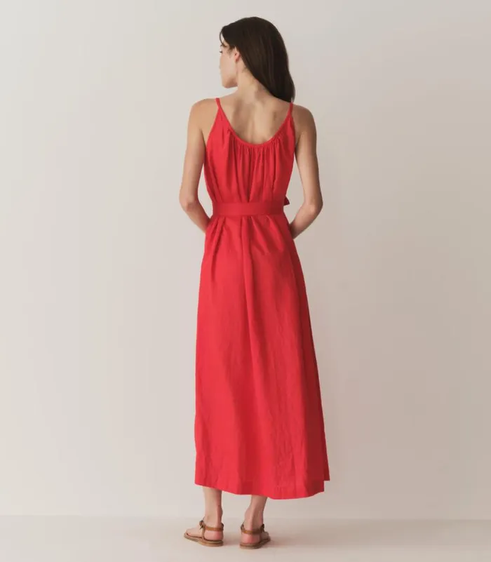 NEVITA LINEN DRESS Scarlet Shop DEN Dresses