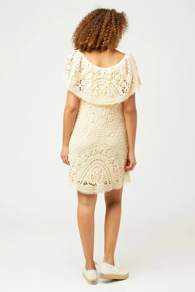 Niccola Crochet Dress Natural Clothing XCVI Dresses