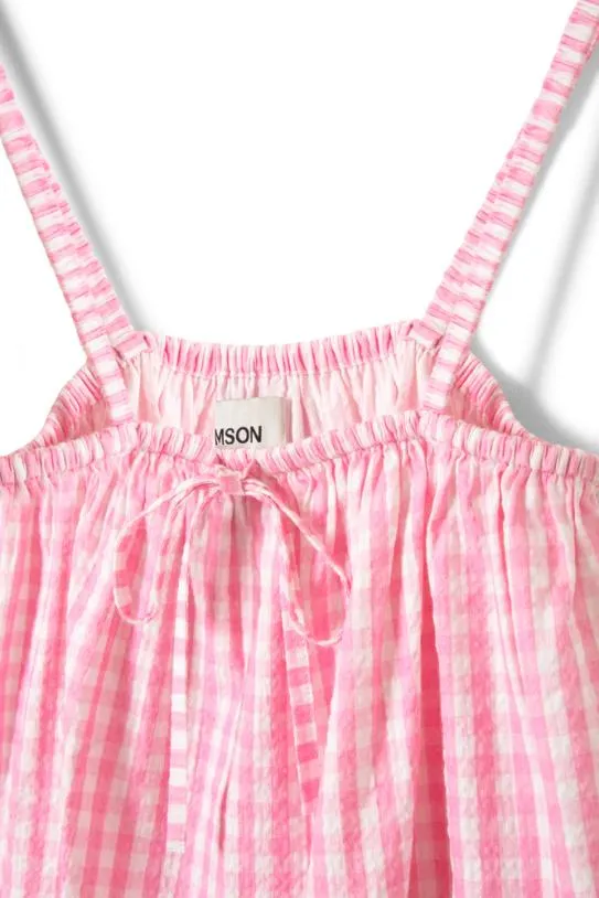 Nightwear Women Damson Madder Paddy Trousers Nightwear Set Pink Gingham