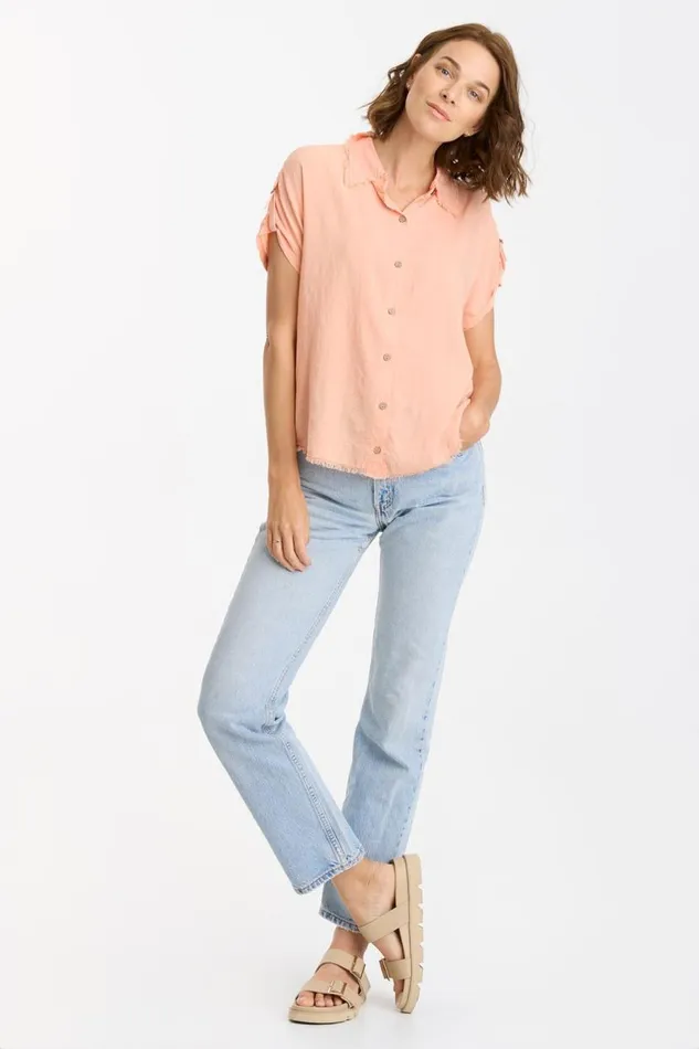 Ninette ButtonUp Top Cactus Flower Clothing XCVI ShirtsBlouses