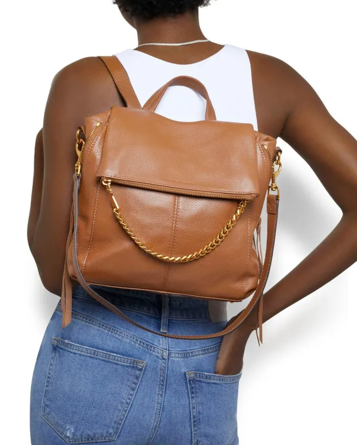 No BS Convertible Backpack Chestnut Brown Women Aimee Kestenberg Backpacks