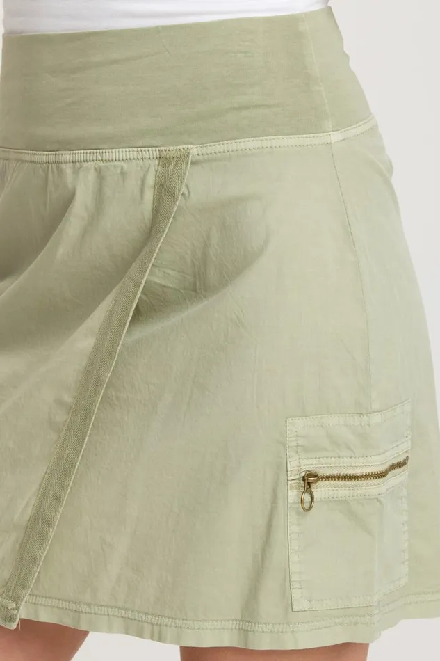 Noriko Wrap Skirt Limescent Pigment Clothing XCVI Skirts