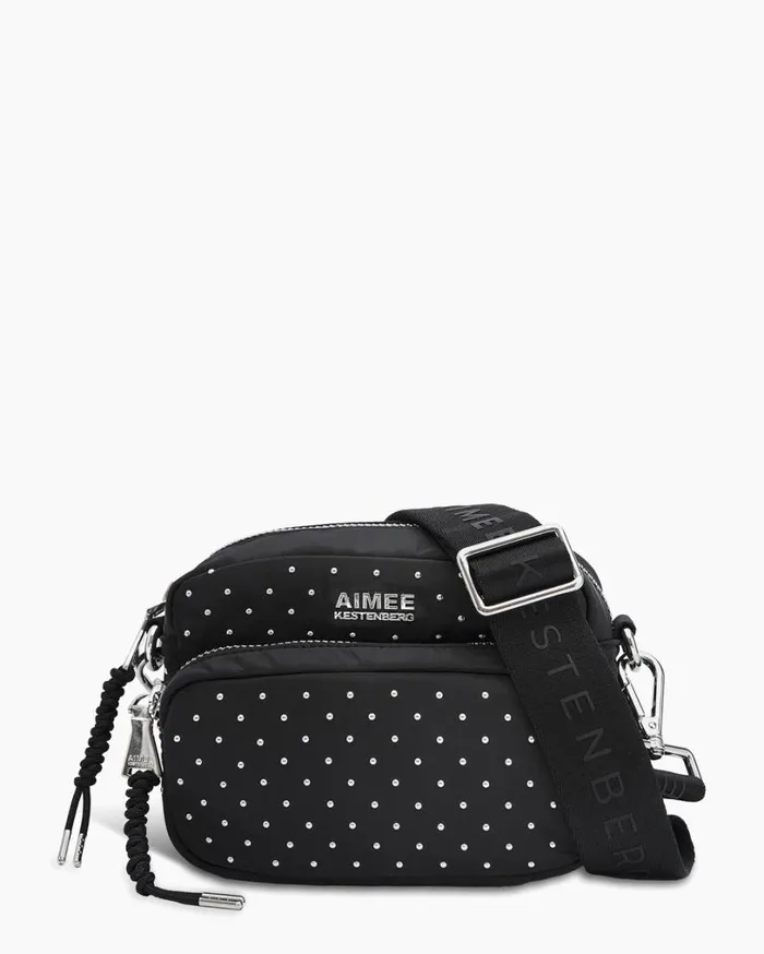 Nylon Camera Crossbody Black With Microstuds Women Aimee Kestenberg Crossbody Bags Nylon Camera Crossbody Black With Microstuds Women Aimee Kestenberg Crossbody Bags