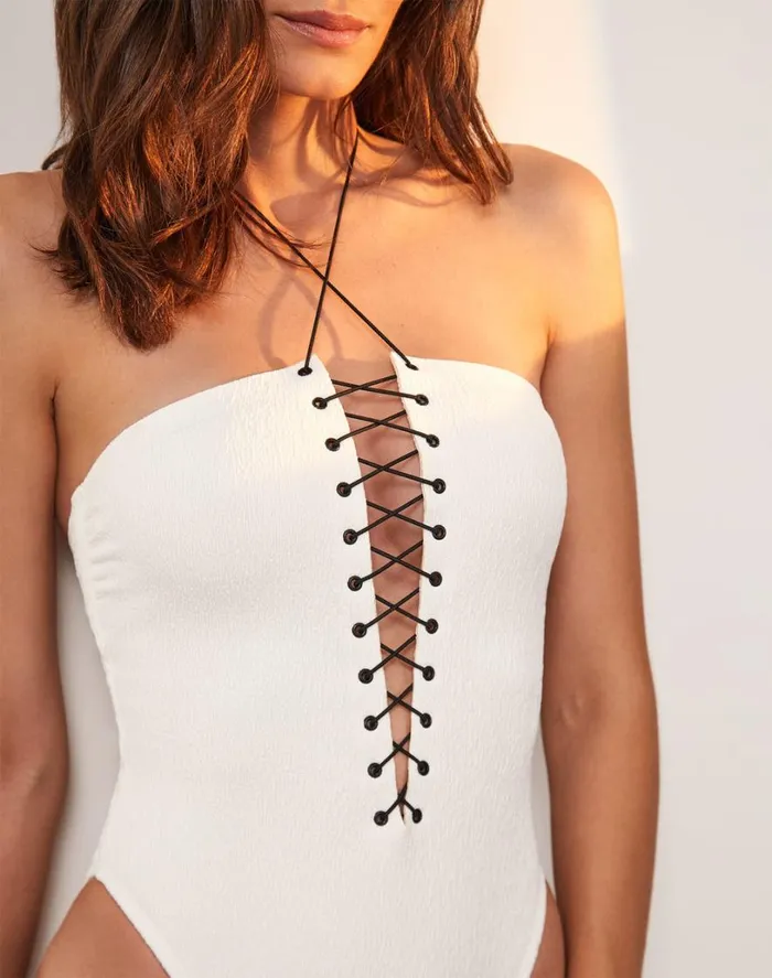 One Pieces Women ViX Paula Hermanny Firenze Blair One Piece 8211 White