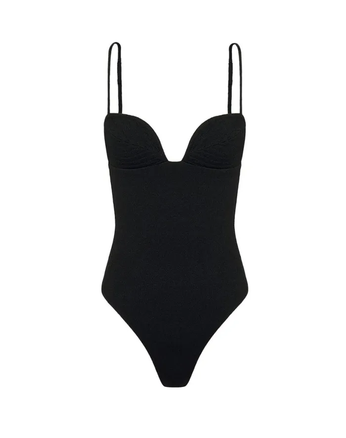 One Pieces Women ViX Paula Hermanny Firenze Emily Gabi One Piece 8211 Black