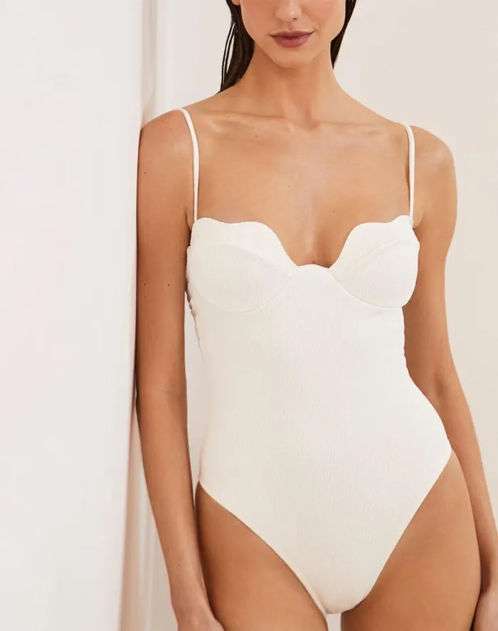 One Pieces Women ViX Paula Hermanny Firenze Lou One Piece 8211 White
