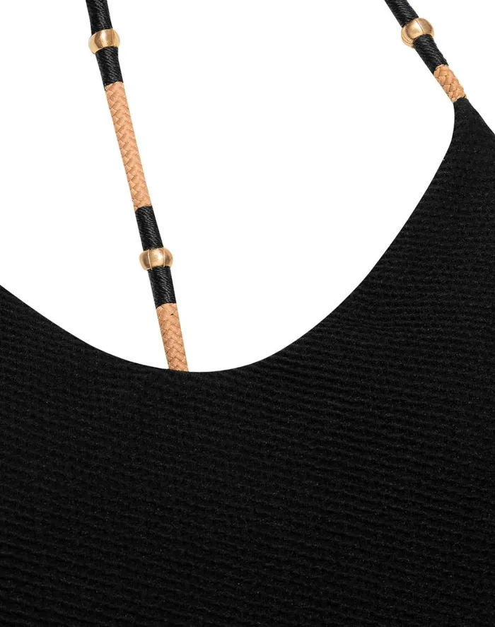 One Pieces Women ViX Paula Hermanny Layla T Back One Piece 8211 Black