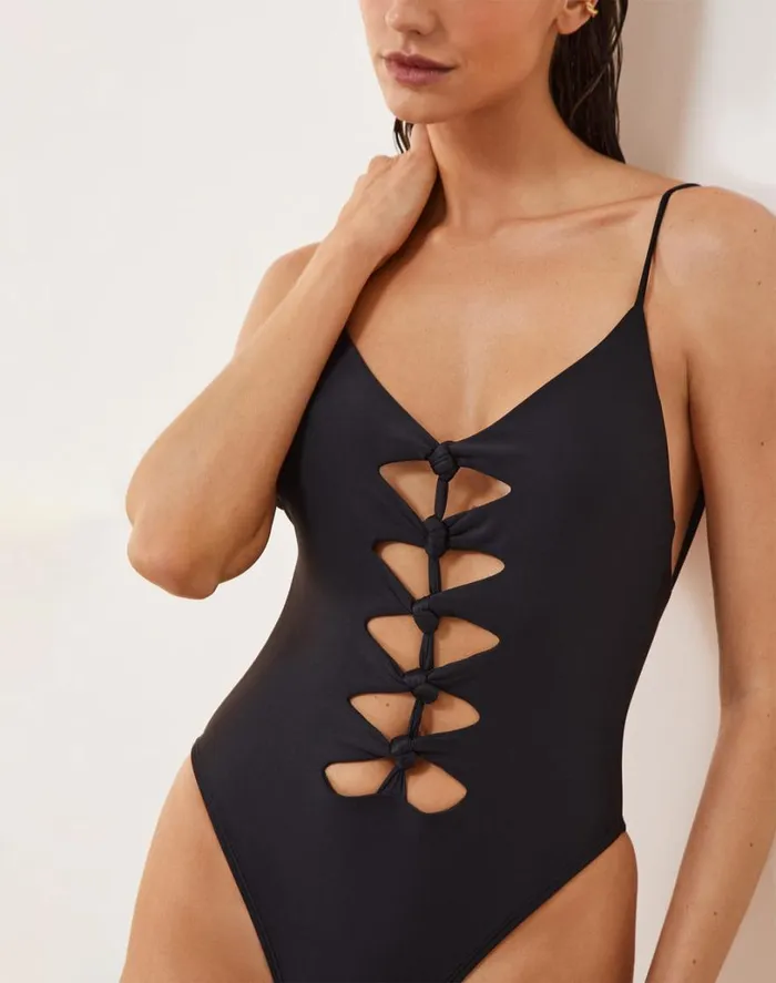 One Pieces Women ViX Paula Hermanny Megan One Piece 8211 Black