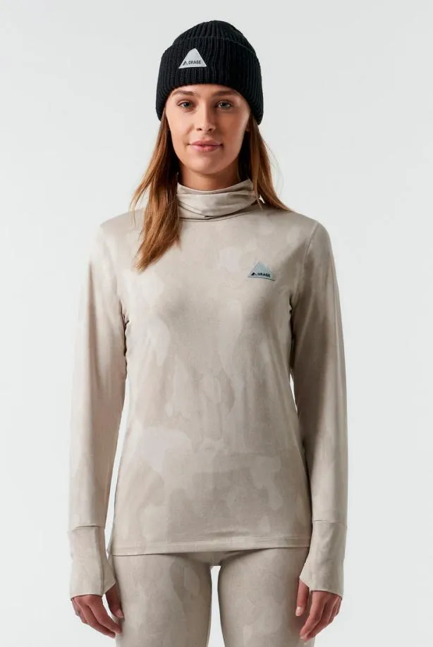 Orage Base Layers Women Moss Light Base LayerBark Camo Birch