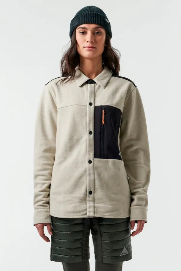 Orage Hoodies and Fleeces MenWomen Hunter Fleece Shirt UnisexDark Birch