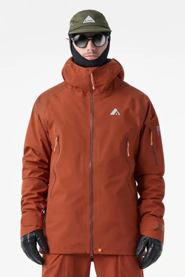 Orage Jackets Men MtnX Glacier 3L Light JacketDark Terracotta Orage Jackets Men MtnX Glacier 3L Light JacketDark Terracotta
