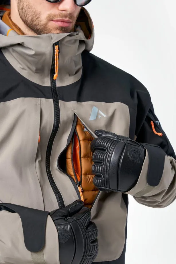 Orage Jackets Men MtnX Highland 3L Hybrid JacketClay Orage Jackets Men MtnX Highland 3L Hybrid JacketClay