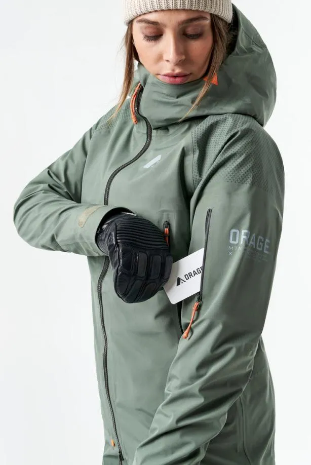 Orage Jackets Women MtnX Alpina Light 3L JacketDark Leaf Orage Jackets Women MtnX Alpina Light 3L JacketDark Leaf